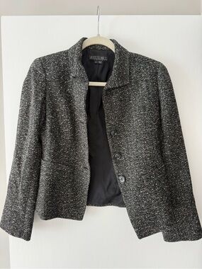 Lafayette 148 New York Tweed Button-Front Jacket